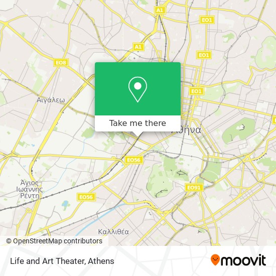 Life and Art Theater map