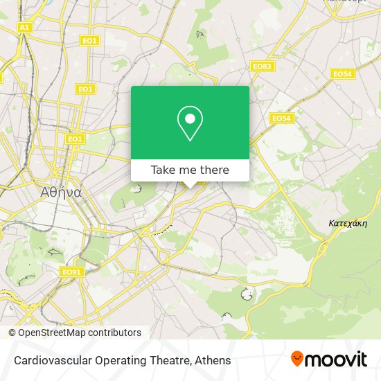 Cardiovascular Operating Theatre map