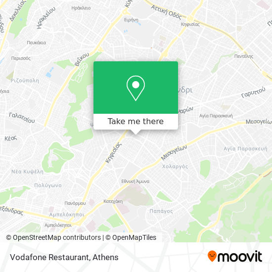 Vodafone Restaurant map