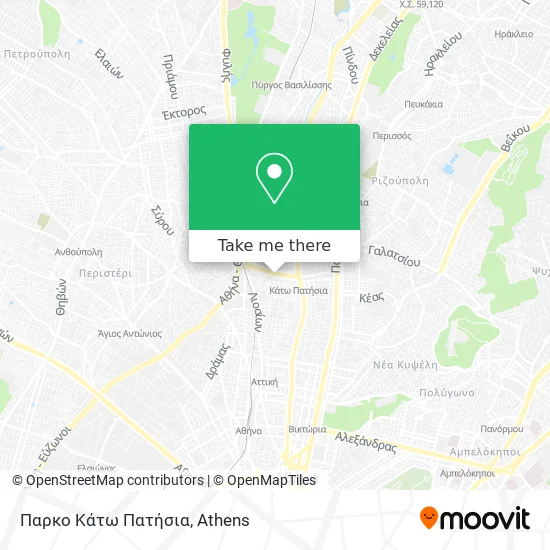 Παρκο Κάτω Πατήσια map