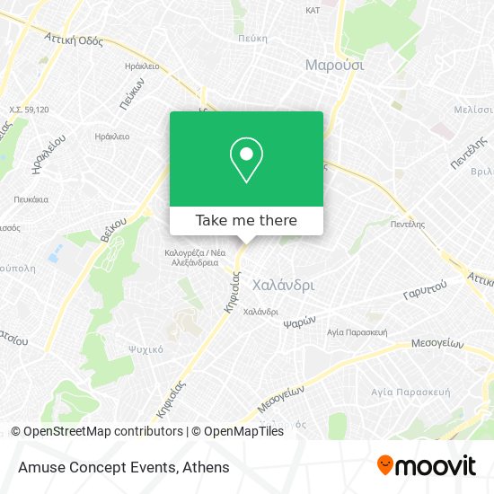 Amuse Concept Events map