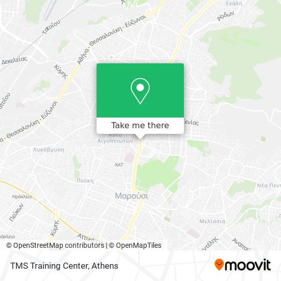 TMS Training Center map
