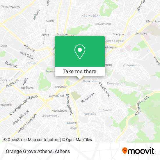 Orange Grove Athens map