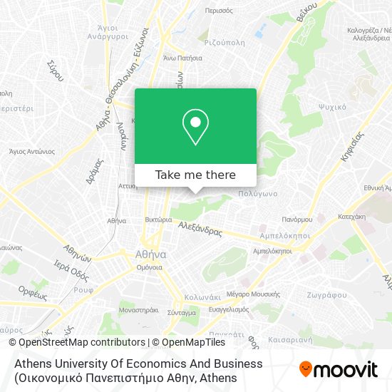 Athens University Of Economics And Business map