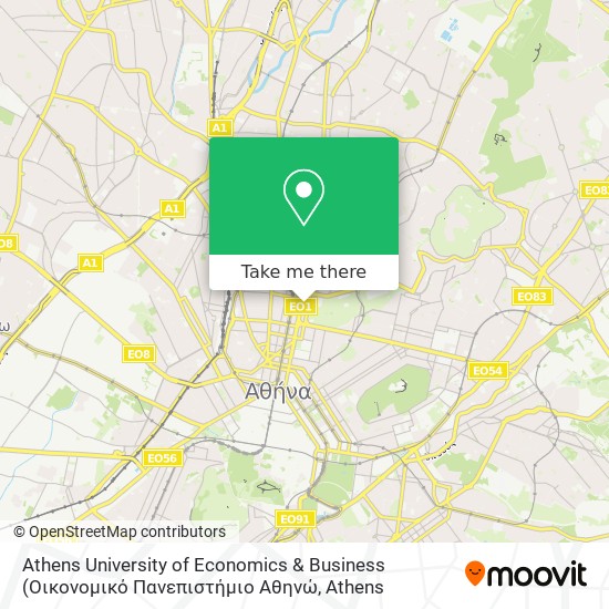 Athens University of Economics & Business map