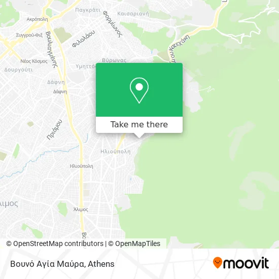 Βουνό Αγία Μαύρα map