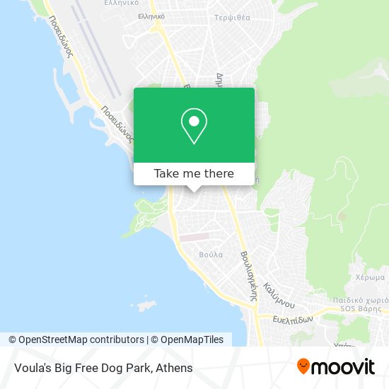 Voula's Big Free Dog Park map