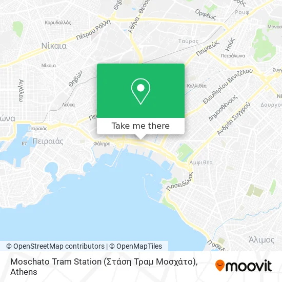 Moschato Tram Station (Στάση Τραμ Μοσχάτο) map
