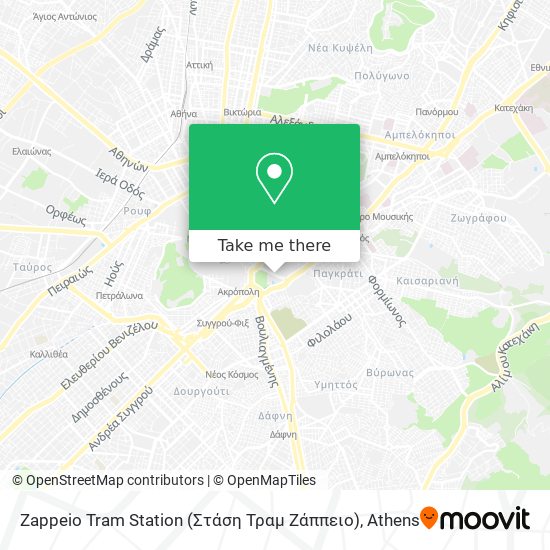 Zappeio Tram Station (Στάση Τραμ Ζάππειο) map