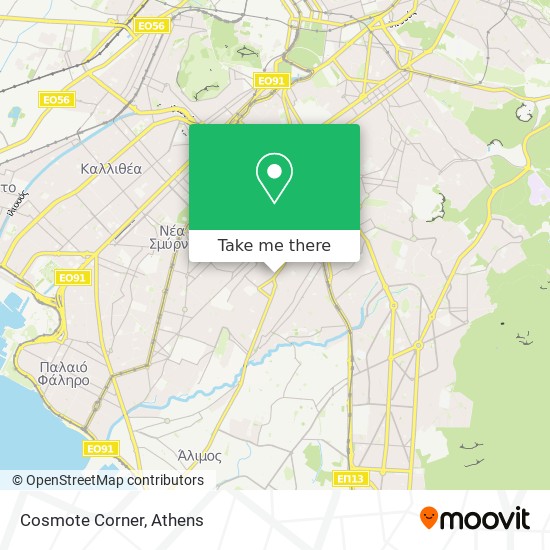 Cosmote Corner map