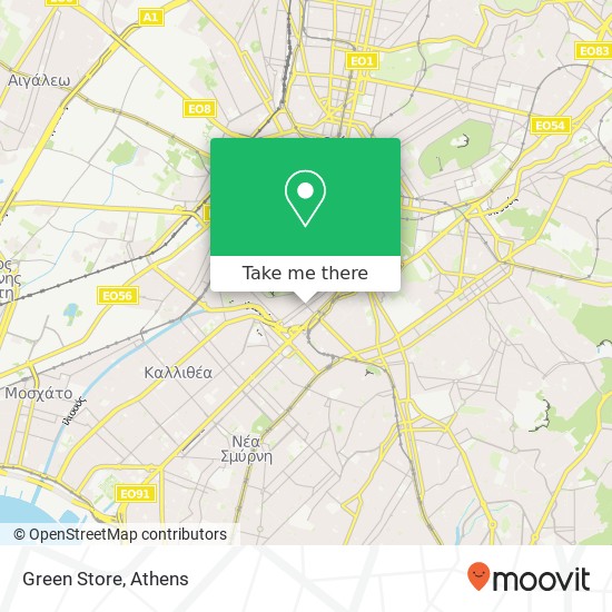 Green Store map