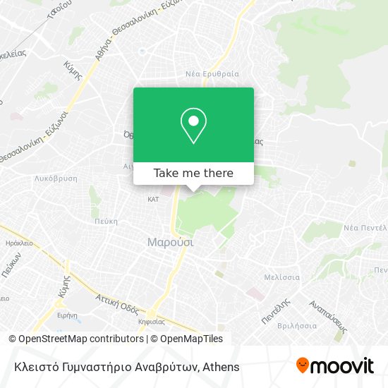 Κλειστό Γυμναστήριο Αναβρύτων map