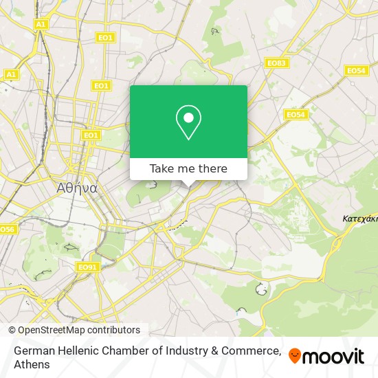 German Hellenic Chamber of Industry & Commerce map