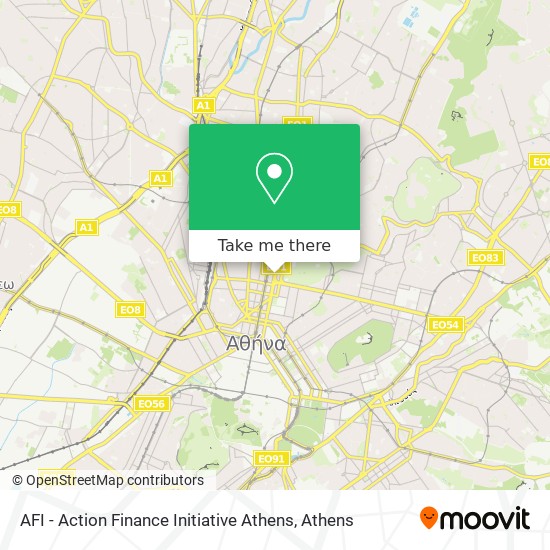 AFI - Action Finance Initiative Athens map