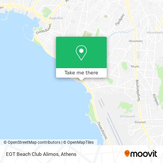 EOT Beach Club Alimos map