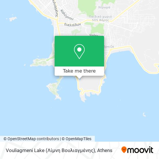 Vouliagmeni Lake (Λίμνη Βουλιαγμένης) map