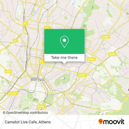 Camelot Live Cafe map