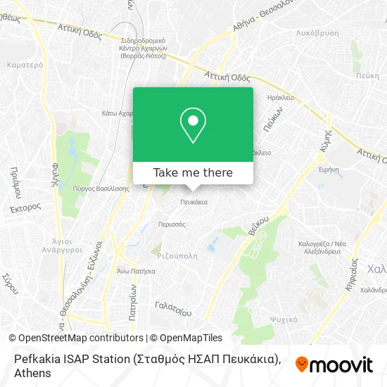 Pefkakia ISAP Station (Σταθμός ΗΣΑΠ Πευκάκια) map