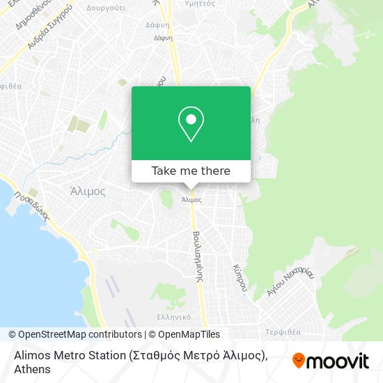 Alimos Metro Station (Σταθμός Μετρό Άλιμος) map