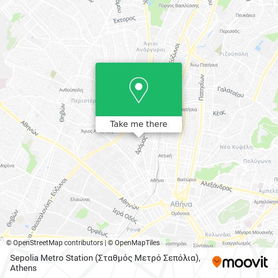 Sepolia Metro Station (Σταθμός Μετρό Σεπόλια) map