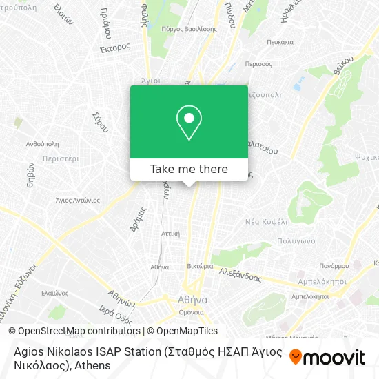 Agios Nikolaos ISAP Station (Σταθμός ΗΣΑΠ Άγιος Νικόλαος) map