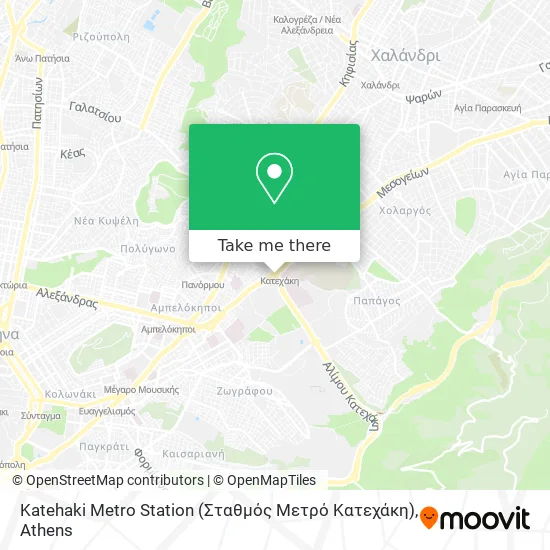 Katehaki Metro Station (Σταθμός Μετρό Κατεχάκη) map
