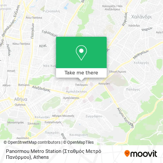 Panormou Metro Station (Σταθμός Μετρό Πανόρμου) map