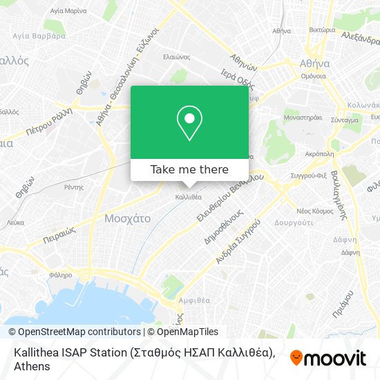 Kallithea ISAP Station (Σταθμός ΗΣΑΠ Καλλιθέα) map