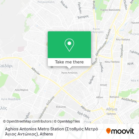 Aghios Antonios Metro Station (Σταθμός Μετρό Άγιος Αντώνιος) map