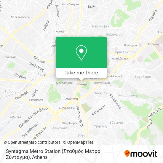 Syntagma Metro Station (Σταθμός Μετρό Σύνταγμα) map