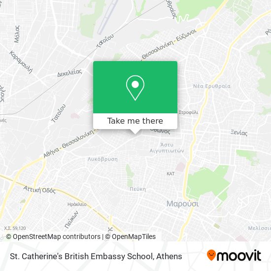 St. Catherine's British Embassy School map