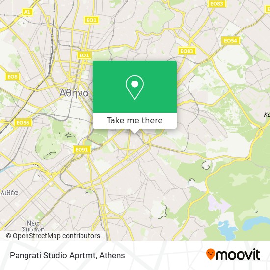 Pangrati Studio Aprtmt map