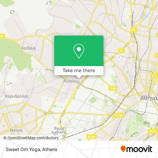 Sweet Om Yoga map