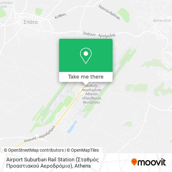 Airport Suburban Rail Station (Σταθμός Προαστιακού Αεροδρόμιο) map