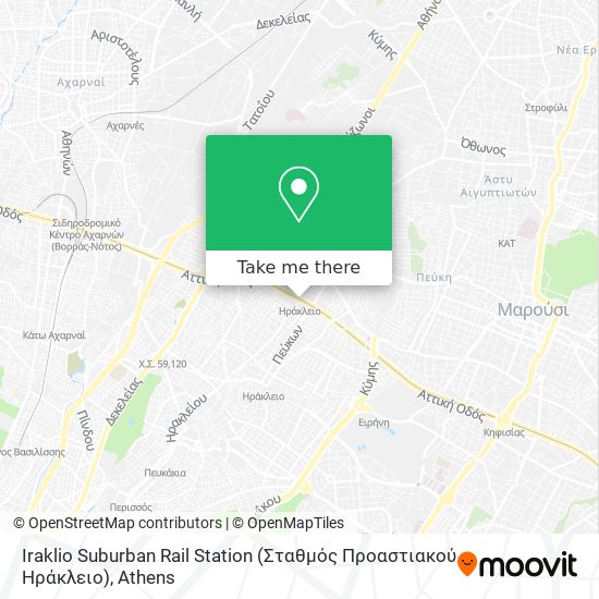 Iraklio Suburban Rail Station (Σταθμός Προαστιακού Ηράκλειο) map