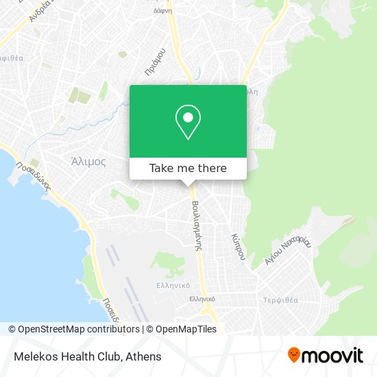 Melekos Health Club map