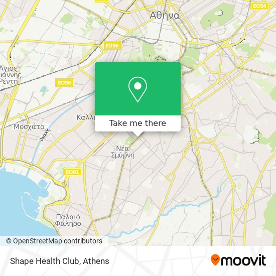 Shape Health Club map
