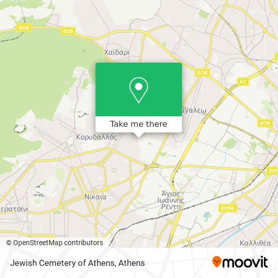 Jewish Cemetery of Athens map