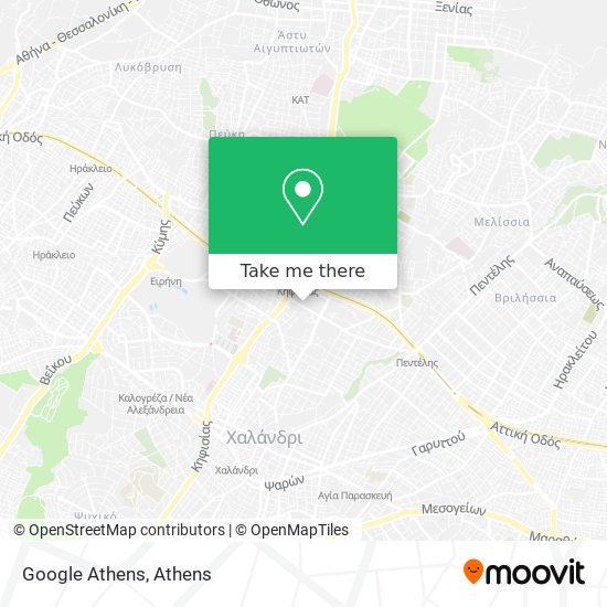 Google Athens map