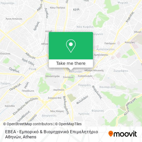 ΕΒΕΑ - Εμπορικό & Βιομηχανικό Επιμελητήριο Αθηνών map