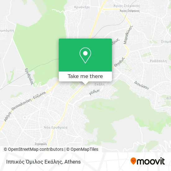 Ιππικός Όμιλος Εκάλης map