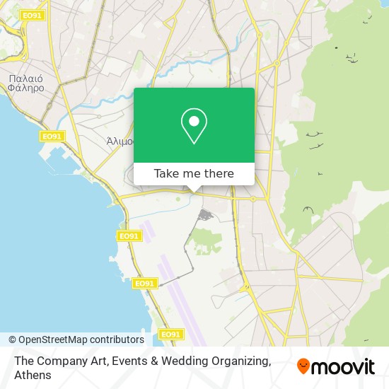 The Company                                                   Art, Events & Wedding Organizing map