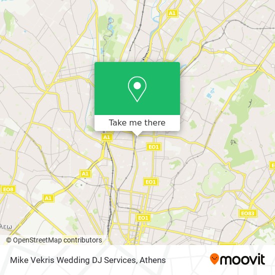 Mike Vekris Wedding DJ Services map