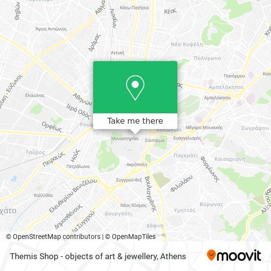 Themis Shop - objects of art & jewellery map