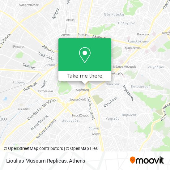 Lioulias Museum Replicas map