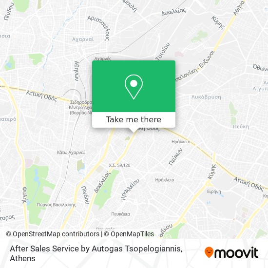After Sales Service by Autogas Tsopelogiannis map