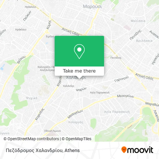 Πεζόδρομος Χαλανδρίου map