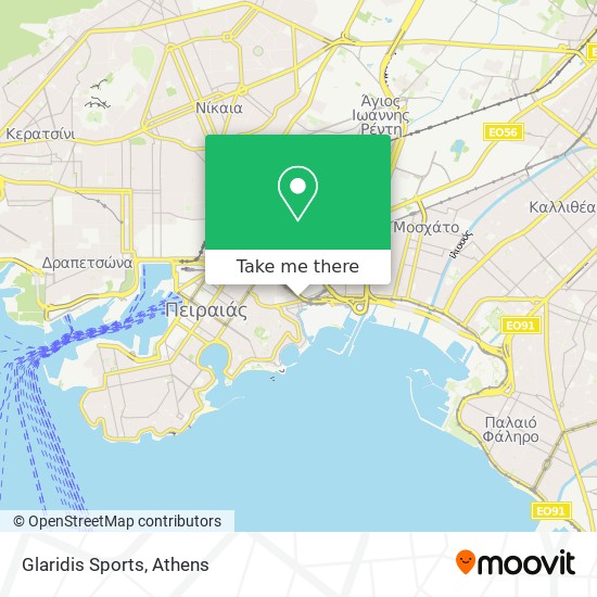 Glaridis Sports map