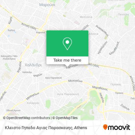 Κλειστο Γηπεδο Αγιας Παρασκευης map