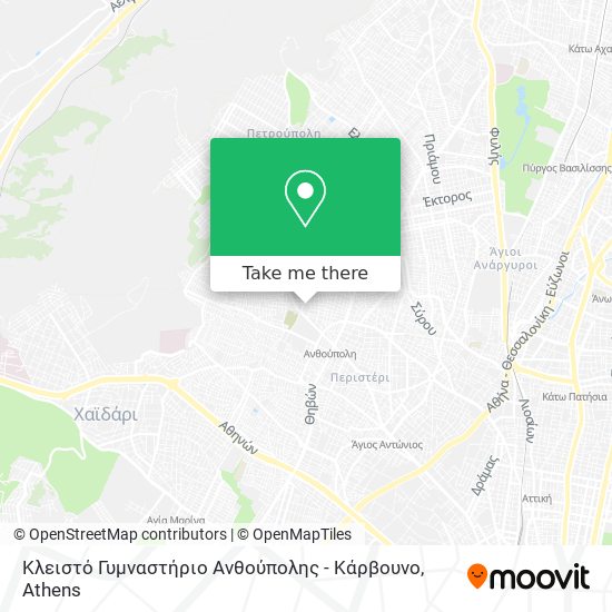 Κλειστό Γυμναστήριο Ανθούπολης - Κάρβουνο map